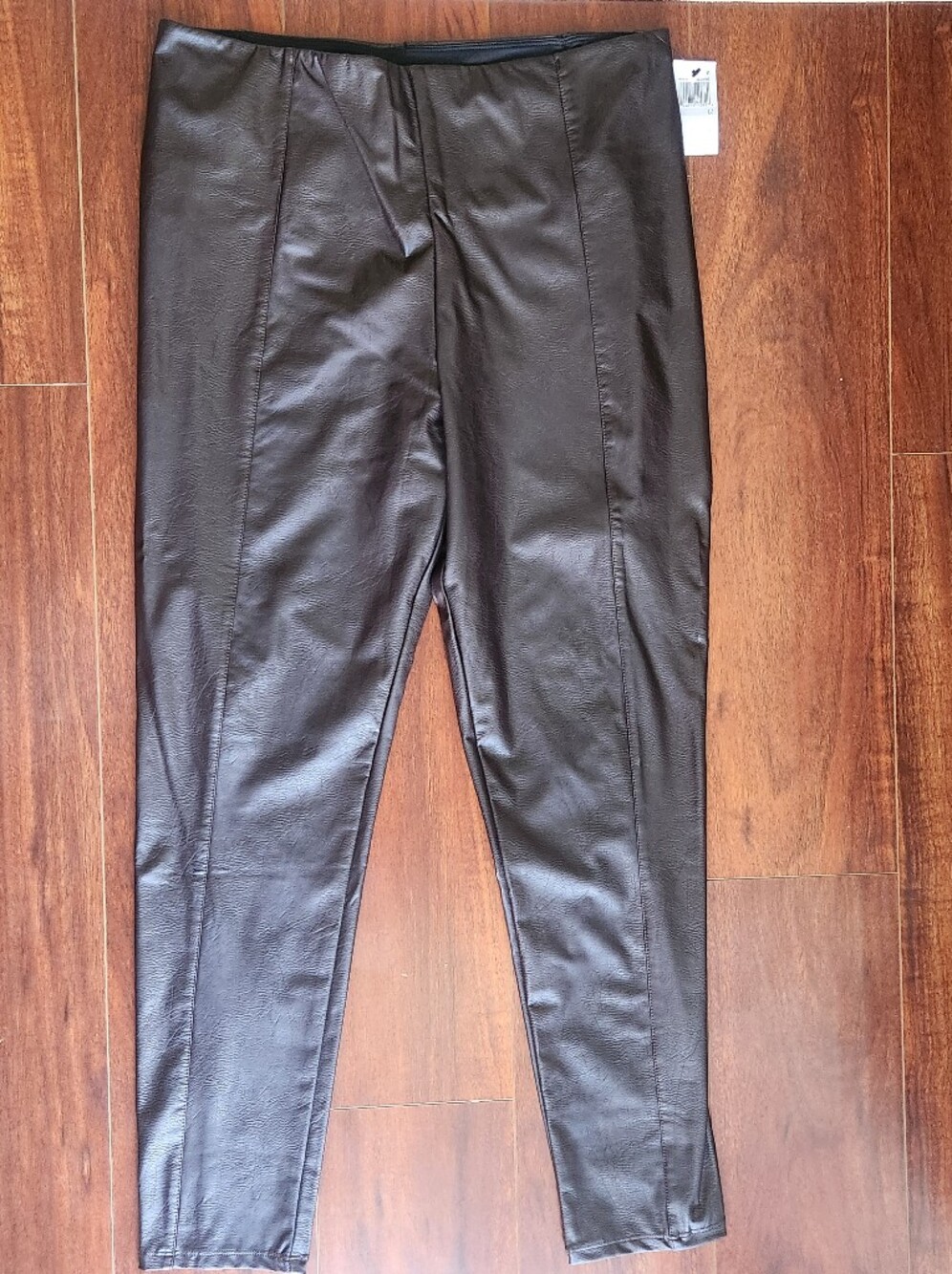 Lysse New York Dark Brown Vegan Leather Leggings Size 1X NWT